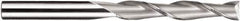 SGS - 5mm, 25mm LOC, 5mm Shank Diam, 75mm OAL, 2 Flute, Solid Carbide Square End Mill - Single End, TiN Finish, Spiral Flute, 30° Helix, Centercutting, Right Hand Cut, Right Hand Flute, Series 3XLM - Industrial Tool & Supply