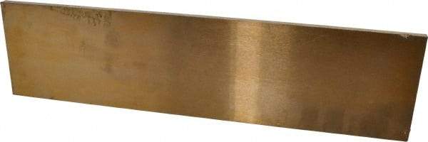 Value Collection - 1/4 Inch Thick x 3 Inch Wide x 12 Inch Long, Ground Bearing Bronze Rectangular Bar - Alloy SAE 660 (CDA 932) - Industrial Tool & Supply