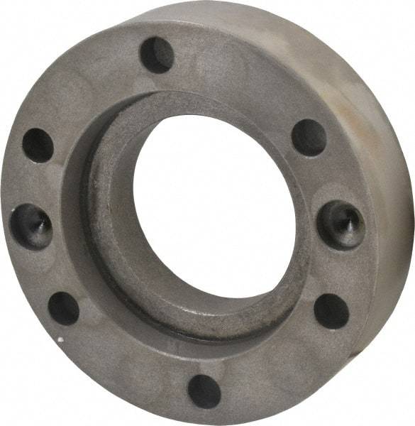 BTC - Adapter Back Plate for 10" Diam Self Centering Lathe Chucks - A2-6 Mount, 2.835" Through Hole Diam - Industrial Tool & Supply