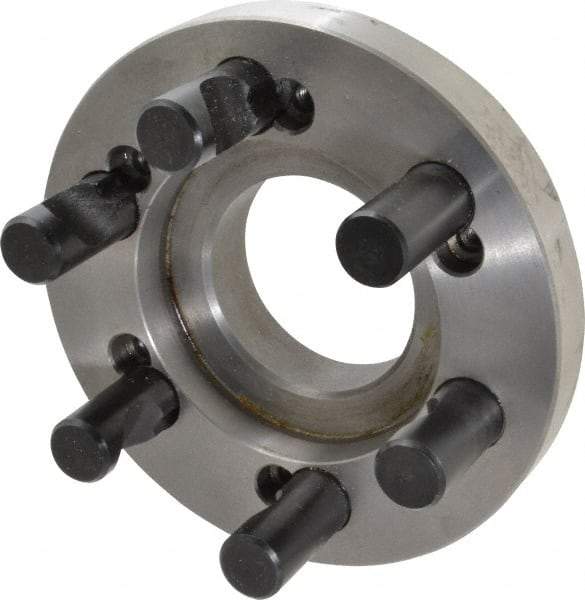 BTC - Adapter Back Plate for 10" Diam Self Centering Lathe Chucks - D1-6 Mount, 2.835" Through Hole Diam - Industrial Tool & Supply