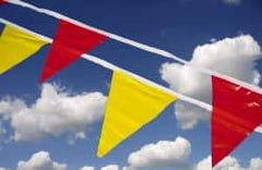 NMC - Pennants Color: Yellow Overall Length (Feet): 100.00 - Industrial Tool & Supply