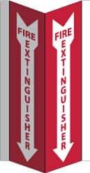 NMC - Fire Extinguisher, Acrylic Fire Sign - 8-3/4" Wide x 16" High - Industrial Tool & Supply