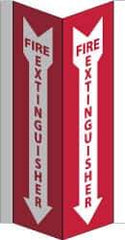 NMC - Fire Extinguisher, Acrylic Fire Sign - 8-3/4" Wide x 16" High - Industrial Tool & Supply