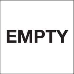 NMC - Empty DOT Shipping Label - 6" High x 6" Wide - Industrial Tool & Supply