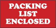 NMC - Packing List Enclosed Shipping Label - 1-3/8" High x 3" Wide - Industrial Tool & Supply