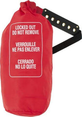 NMC - Black, Orange, Red and White, Nylon Plug and Hoist Control Cover - Compatible with Lockout Padlock - Industrial Tool & Supply