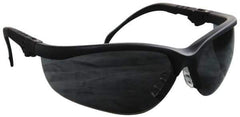 MCR Safety - +1, Gray Lenses, Scratch Resistant, Framed Magnifying Safety Glasses - UV Protection, Adjustable Temples, Black Plastic Frame, ANSI Z87.1+ - Industrial Tool & Supply