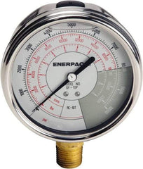 Enerpac - Hydraulic Pressure Gages & Adapters Type: Liquid-Filled Gauge Pressure Rating: 0 - 10000 - Industrial Tool & Supply