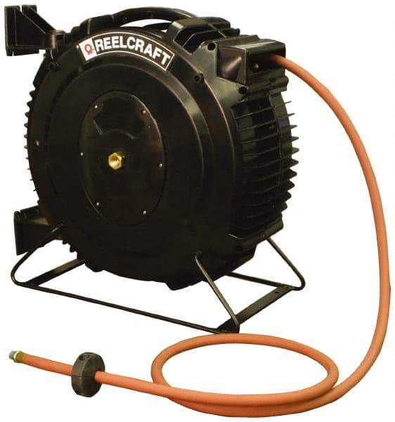 Reelcraft - 50' Spring Retractable Hose Reel - 232 psi, Hose Included - Industrial Tool & Supply