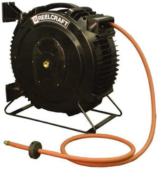 Reelcraft - 66' Spring Retractable Hose Reel - 232 psi, Hose Included - Industrial Tool & Supply