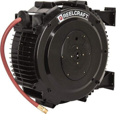 Reelcraft - 50' Spring Retractable Hose Reel - 232 psi, Hose Included - Industrial Tool & Supply