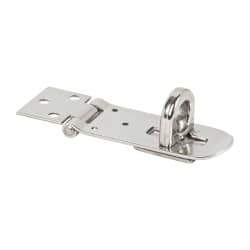 Sugatsune - 1-1/2" Wide, Screw Down Hasp - Stainless Steel - Industrial Tool & Supply