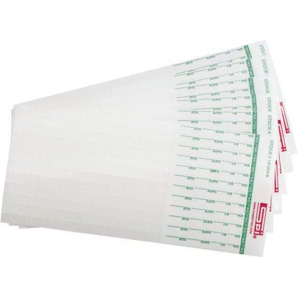 SPI - Calibration Label - Legend: Calibration, English, Green & White, 6" Long x 1/4" High, No Coating - Industrial Tool & Supply