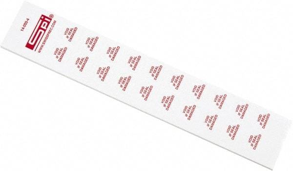 SPI - Inspection Label - Legend: Void If Seal Damaged, English, Red & White, No Coating - Industrial Tool & Supply