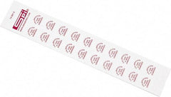 SPI - Inspection Label - Legend: Calibration Void If Seal Damaged, English, Red & White, No Coating - Industrial Tool & Supply