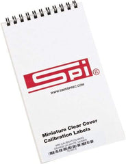 SPI - Calibration Label - Legend: Calibration, English, Orange, 1" Long x 5/8" High, No Coating - Industrial Tool & Supply