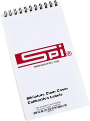 SPI - Calibration Label - Legend: Calibration, English, Blue, 1" Long x 5/8" High, No Coating - Industrial Tool & Supply