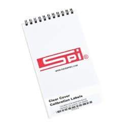 SPI - Calibration Label - Legend: Calibration, English, Orange & White, 1-3/4" Long x 5/8" High, No Coating - Industrial Tool & Supply