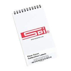SPI - Calibration Label - Legend: Calibration, English, Orange & White, 1-3/4" Long x 5/8" High, No Coating - Industrial Tool & Supply