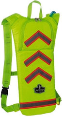 Ergodyne - Lime Green Hydration Backpack with Thermos - 70 Ounce Reservoir Capacity - Industrial Tool & Supply