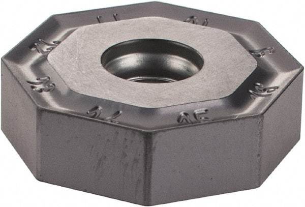 Iscar - ONMU080608 MM Grade IC908 Carbide Milling Insert - TiAlN Finish, 0.2362" Thick, 0.7953" Inscribed Circle, 0.8mm Corner Radius - Industrial Tool & Supply