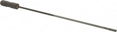 Made in USA - 7/32", 12" Flute Length, 13" Depth of Cut, Carbide-Tipped Shank, Single Flute Gun Drill - Industrial Tool & Supply