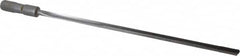 Made in USA - 25/64", 12" Flute Length, 13" Depth of Cut, Carbide-Tipped Shank, Single Flute Gun Drill - Industrial Tool & Supply