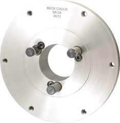 Buck Chuck Company - Adapter Back Plate for 8" Diam Self Centering Lathe Chucks - D1-4 Mount, 2.03" Through Hole Diam, 4.73mm ID, 8.13" OD, 1.068" Flange Height, Steel - Industrial Tool & Supply