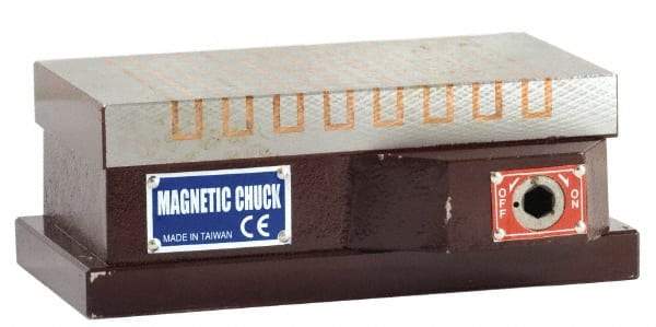 Value Collection - Standard Pole Rectangular Permanent Magnetic Block Chuck - 24" Long x 8" Wide x 2.874" High - Industrial Tool & Supply