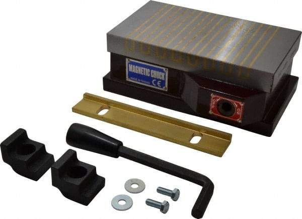 Value Collection - Standard Pole Rectangular Permanent Magnetic Block Chuck - 7" Long x 4" Wide x 2.874" High - Industrial Tool & Supply