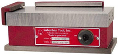 Suburban Tool - Standard Pole Rectangular Permanent Magnetic Block Chuck - 24-1/2" Long x 8" Wide x 2-5/8" High, Ceramic - Industrial Tool & Supply