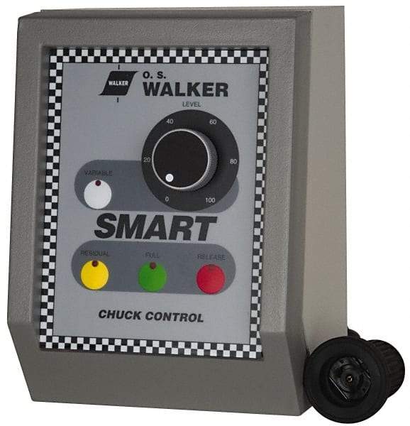 Walker - 500 W, 110 V Electromagnetic Chuck Variable Power Control - Automatic Release, 115 V, DC Max Output Voltage - Industrial Tool & Supply