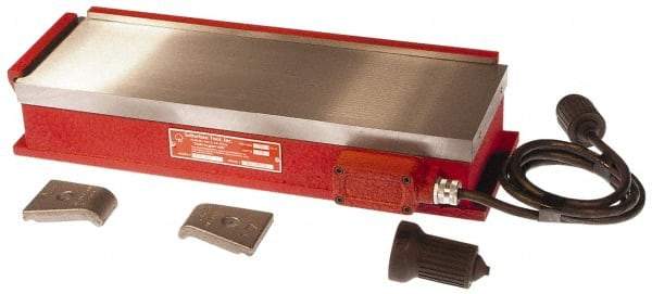 Suburban Tool - 15-1/2" Long x 8" Wide x 3-1/4" High, 85 Watts, Rectangular, Electromagnetic Chuck - 1/8" Pole Width, Longitudinal Pole Alignment - Industrial Tool & Supply