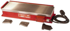 Suburban Tool - 18-1/2" Long x 12" Wide x 3-1/2" High, 225 Watts, Rectangular, Electromagnetic Chuck - 1/8" Pole Width, Transvere Pole Alignment - Industrial Tool & Supply