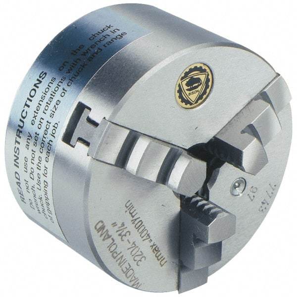 Bison - Manual Lathe Chucks Chuck Type: Self-Centering Nominal Chuck Size: 25 - Industrial Tool & Supply