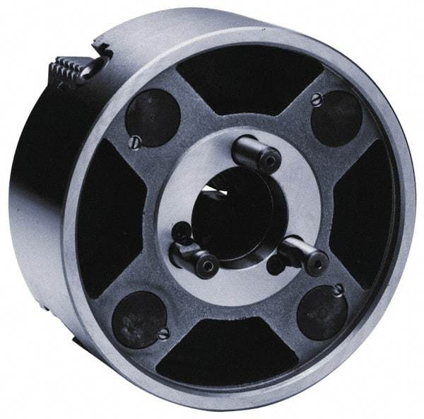 Bison - 4 Jaws, 16" Diam, Independent Manual Lathe Chuck - D1-11 Mount Spindle, Reversible, 3-15/16" Through Hole Diam, Cast Iron - Industrial Tool & Supply