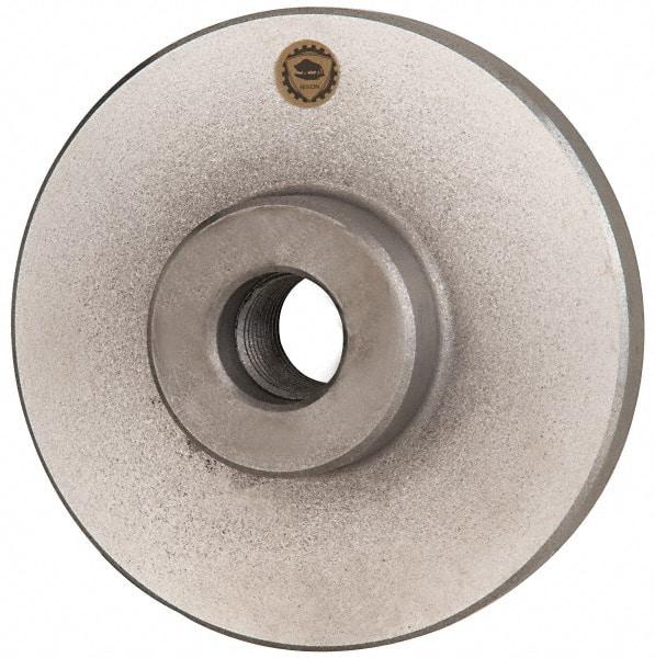 Bison - Adapter Back Plate for 10" Diam Self Centering Lathe Chucks - 2-1/4 - 8 Mount, 2-1/4" Through Hole Diam, 4.173mm ID, 10.079" OD, 0.984" Flange Height, Cast Iron - Industrial Tool & Supply