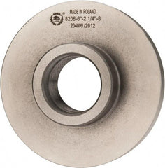 Bison - Adapter Back Plate for 6" Diam Self Centering Lathe Chucks - 2-1/4 - 8 Mount, 2-1/4" Through Hole Diam, 3.189mm ID, 6.535" OD, 0.787" Flange Height, Cast Iron - Industrial Tool & Supply