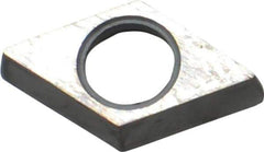 Kennametal - 3/8" Inscribed Circle, Diamond (Shape) Turning Shim for Indexables - 1/8" Thick, SKDP Shim Style - Industrial Tool & Supply