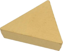 Kennametal - TPU321 Grade KC850 Carbide Turning Insert - TiC/TiCN/TiN Finish, 60° Triangle, 3/8" Inscr Circle, 1/8" Thick, 1/64" Corner Radius - Industrial Tool & Supply