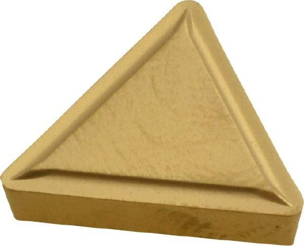 Kennametal - TPMR322 Grade KC850 Carbide Turning Insert - TiC/TiCN/TiN Finish, 60° Triangle, 3/8" Inscr Circle, 1/8" Thick, 1/32" Corner Radius - Industrial Tool & Supply