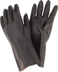 MAPA Professional - Size 2XL (11), 14" Long, 30 mil Thick, Neoprene Chemical Resistant Gloves - Textured Finish, Gauntlet Cuff, Black - Industrial Tool & Supply
