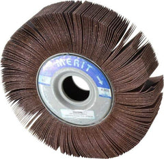 Merit Abrasives - 10" Diam, 60 Grit Aluminum Oxide Unmounted Flap Wheel - 1-3/4" Hole, 2" Wide, Coated, Medium Grade, 4,000 Max RPM , Cloth Backing - Industrial Tool & Supply