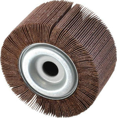 Merit Abrasives - 4" Diam, 80 Grit Aluminum Oxide Unmounted Flap Wheel - 5/8" Hole, 2" Wide, Coated, Medium Grade, 12,000 Max RPM , Cloth Backing - Industrial Tool & Supply