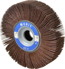 Merit Abrasives - 6" Diam, 60 Grit Aluminum Oxide Unmounted Flap Wheel - 1" Hole, 1-1/2" Wide, Coated, Medium Grade, 6,000 Max RPM , Cloth Backing - Industrial Tool & Supply