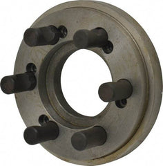 Pratt Burnerd America - Adapter Back Plate for 12" Diam Self Centering Lathe Chucks - D1-6 Mount, 3.285" Through Hole Diam, Steel - Industrial Tool & Supply