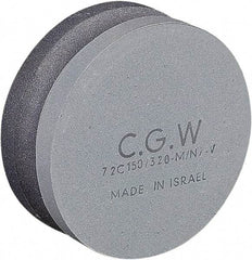 Camel Grinding Wheels - 4" Long x 4" Wide x 1-1/2" Thick, Silicon Carbide Sharpening Stone - Round, Fine Grade, 150 Grit - Industrial Tool & Supply