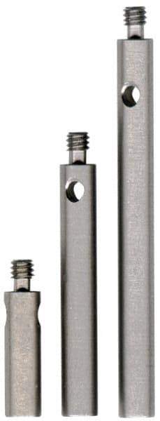 Fowler - M2 Female and Male Connection, 3mm Stem Diameter, Stainless Steel, CMM Stylus Extension - 40mm Overall Length, 4mm Outer Diameter, For Use with CMM Touch Trigger Probes - Industrial Tool & Supply