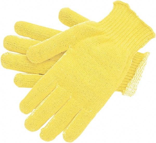 MCR Safety - Size L, ANSI Cut Lvl A2, Cut Resistant Gloves - Yellow - Industrial Tool & Supply