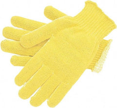 MCR Safety - Size S, ANSI Cut Lvl A2, Cut Resistant Gloves - Yellow - Industrial Tool & Supply